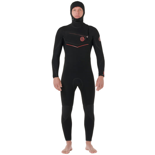 Rip Curl Flashbomb Fusion 4/3 Hooded Chest-Zip Wetsuit