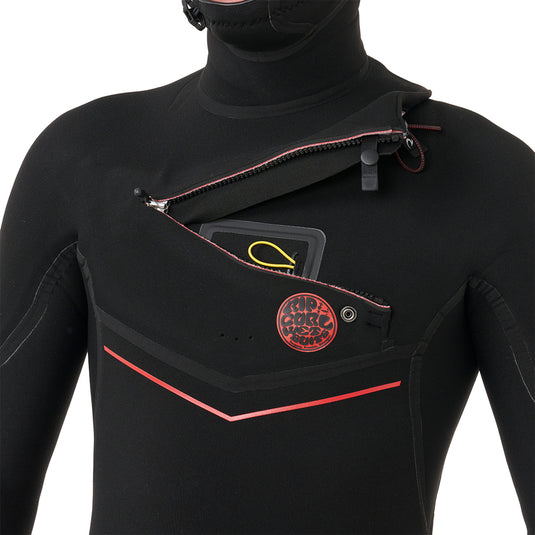 Rip Curl Flashbomb Fusion 4/3 Hooded Chest-Zip Wetsuit