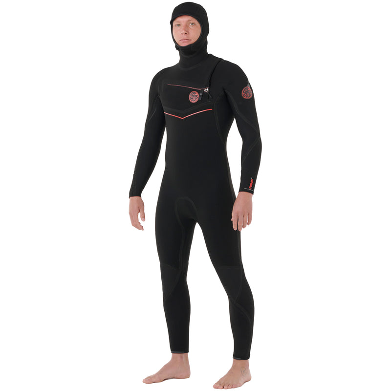 Load image into Gallery viewer, Rip Curl Flashbomb Fusion 4/3 Hooded Chest-Zip Wetsuit
