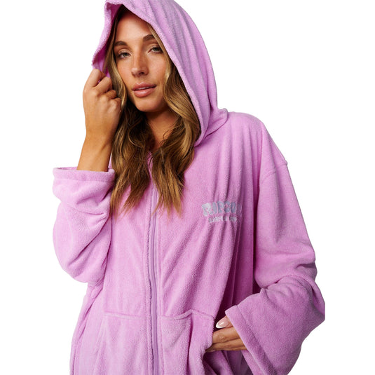 Rip Curl Women's Classic Surf Zip-Up Hooded Towel Changing Poncho
