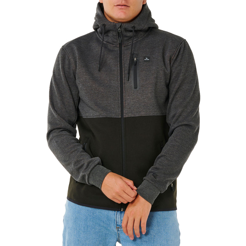 Load image into Gallery viewer, Rip Curl Departed Anti-Series Fleece Zip Hooded Jacket 5
