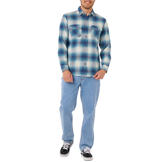 Rip Curl Count Long Sleeve Button-Up Flannel Shirt