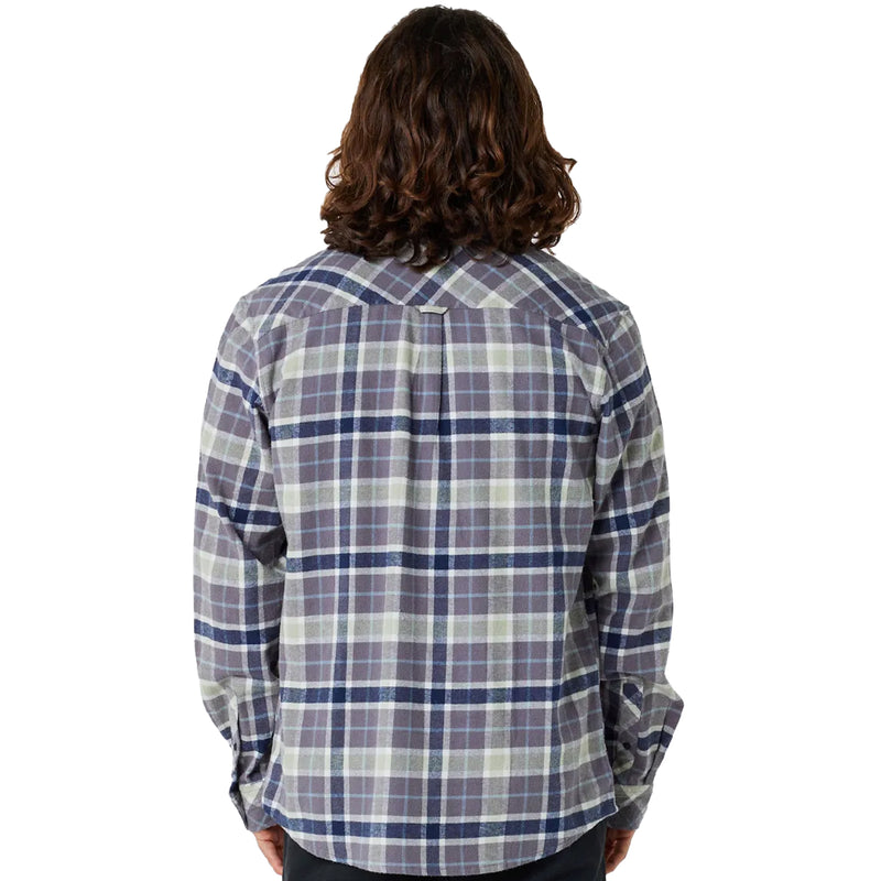Load image into Gallery viewer, Rip Curl Checked In Long Sleeve Button-Up Flannel Shirt
