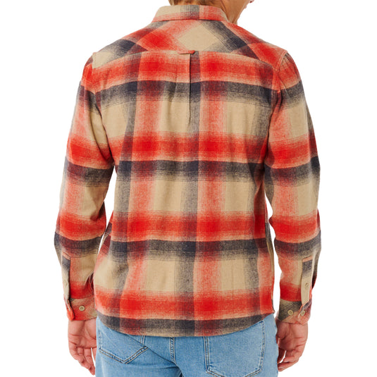 Rip Curl Search Wool Long Sleeve Button-Up Flannel Shirt 2