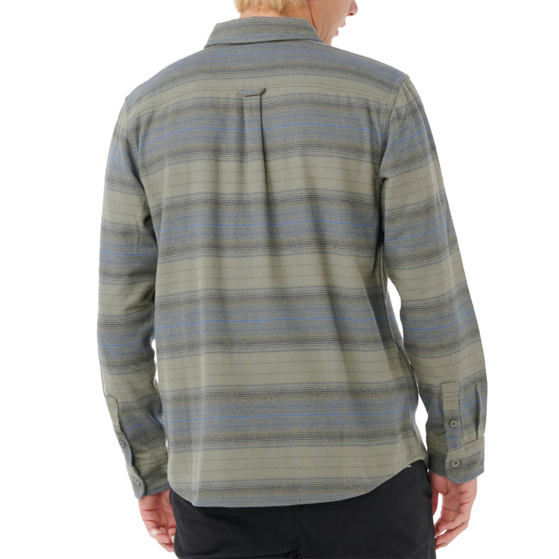 Load image into Gallery viewer, Rip Curl Line Up Long Sleeve Button-Up Flannel Shirt 2
