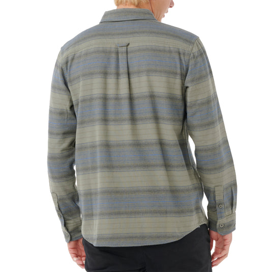 Rip Curl Line Up Long Sleeve Button-Up Flannel Shirt 2