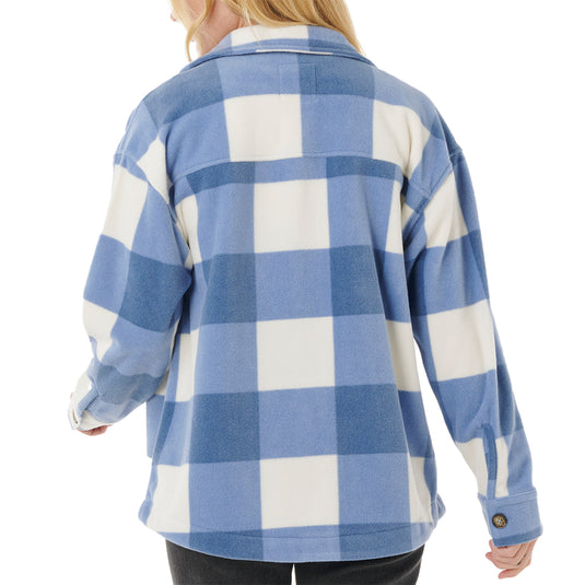 Rip Curl Women's Neon Isles Long Sleeve Button-Up Flannel Shirt