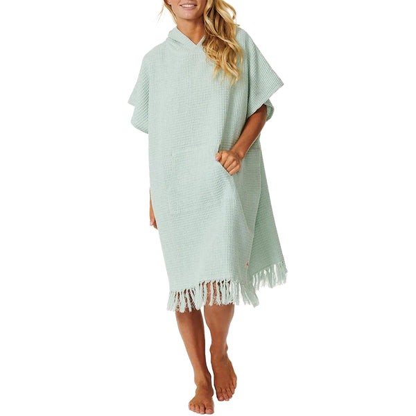 Rip Curl Women's Stonewash Hooded Towel Changing Poncho  Cleanline Surf