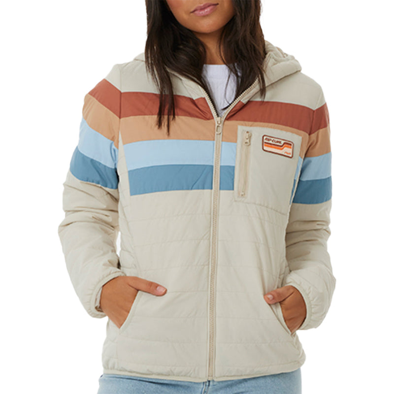 Load image into Gallery viewer, Rip Curl Women's Anti-Series Revival Hooded Zip-Up Jacket

