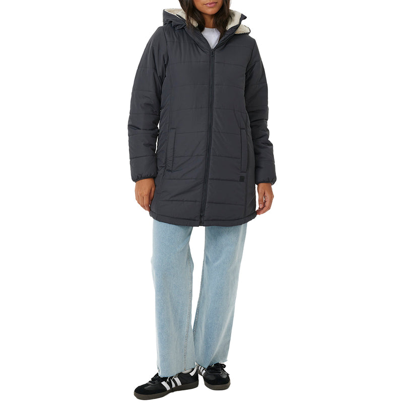 Load image into Gallery viewer, Rip Curl Women's Anti-Series Anoeta Long Line Hooded Zip-Up Jacket 1
