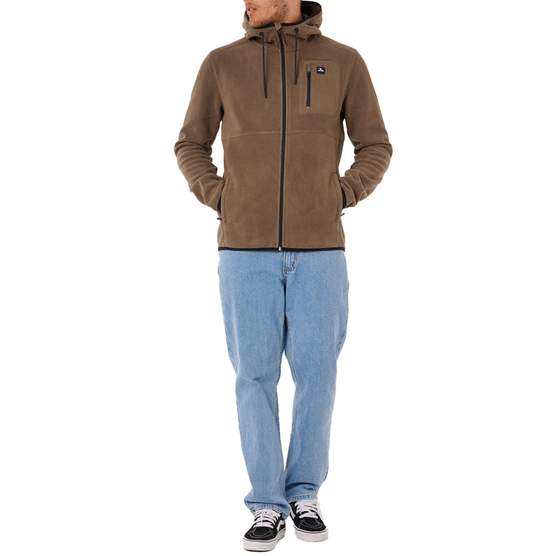 Load image into Gallery viewer, Rip Curl Departed Polar Fleece Hooded Zip Jacket
