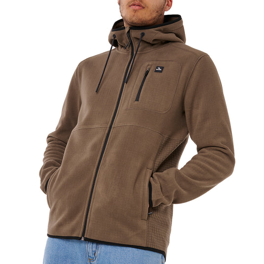 Rip Curl Departed Polar Fleece Hooded Zip Jacket