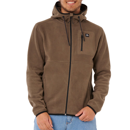Rip Curl Departed Polar Fleece Hooded Zip Jacket