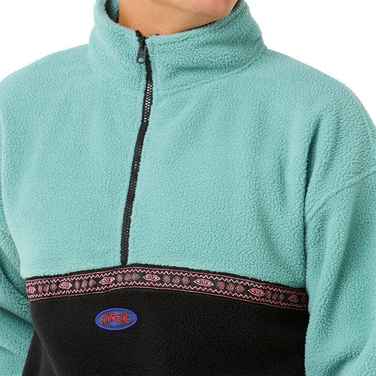 Rip Curl Raw Energy Quarter-Zip Polar Fleece Sweatshirt