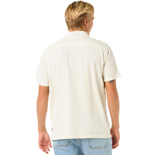 Rip Curl Raw Energy Stripe Short Sleeve Button-Up Shirt