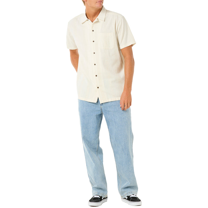 Load image into Gallery viewer, Rip Curl Raw Energy Stripe Short Sleeve Button-Up Shirt
