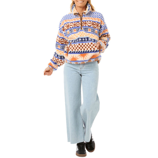 Rip Curl Women's San Carlos Half-Zip Polar Fleece Pullover Sweatshirt 4