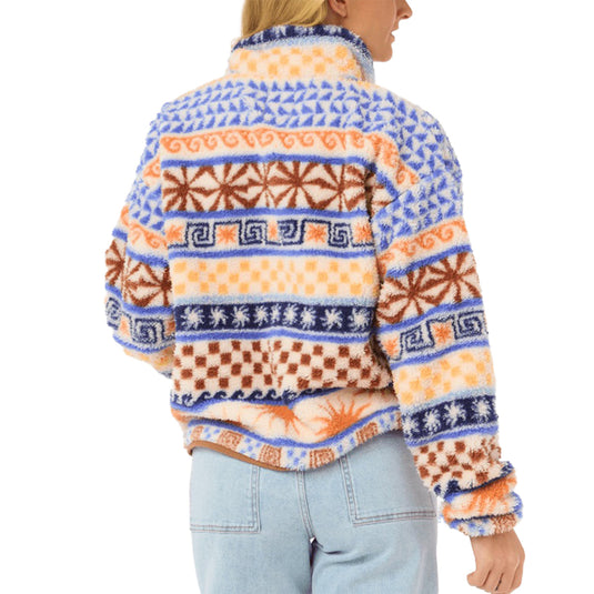 Rip Curl Women's San Carlos Half-Zip Polar Fleece Pullover Sweatshirt 3
