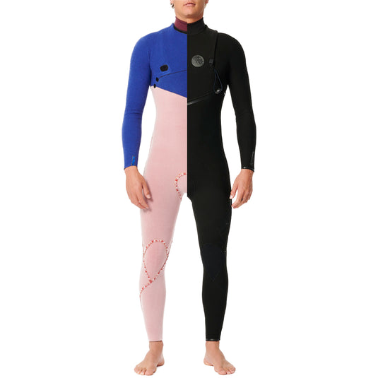 Combinaison De Surf Rip Curl Flashbomb 4/3mm Zip Free - Néoprène E7 Thermodoublé, Séchage Rapide, Pour Homme (Deep Rock) - 9