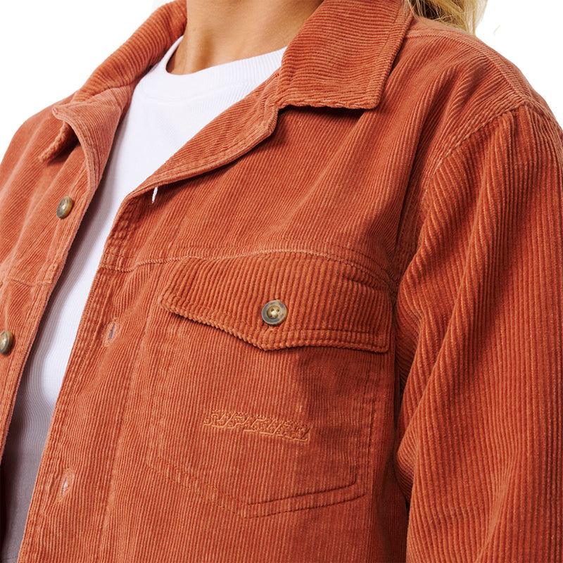 Load image into Gallery viewer, Rip Curl Women's Stevie Cord Long Sleeve Button-Up Shirt
