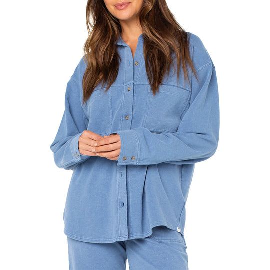 Roxy Women's Dawn Light Top Long Sleeve Button-Up Shirt