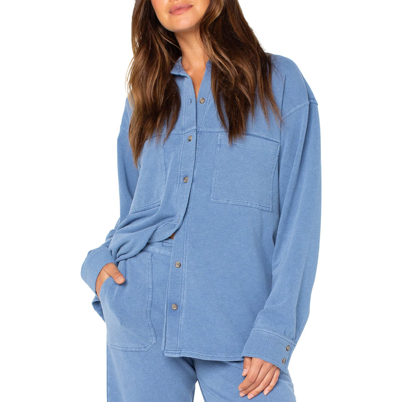 Load image into Gallery viewer, Roxy Women's Dawn Light Top Long Sleeve Button-Up Shirt 3
