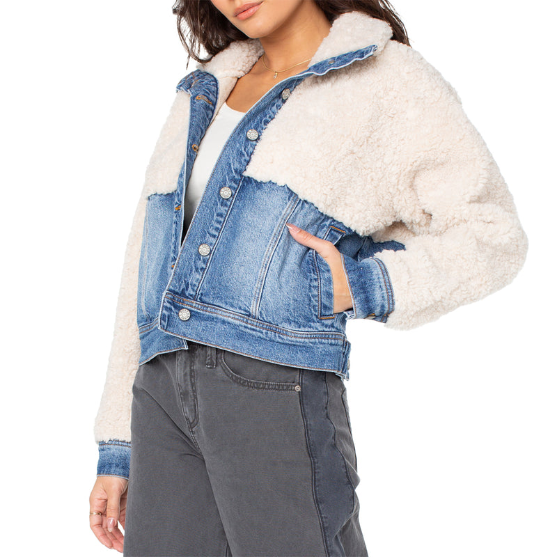 Load image into Gallery viewer, Roxy Women&#39;s Surf &amp; Turf Denim Jacket
