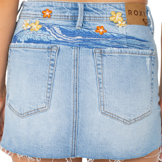 Roxy Women's Golden Wave Embroidery Skirt