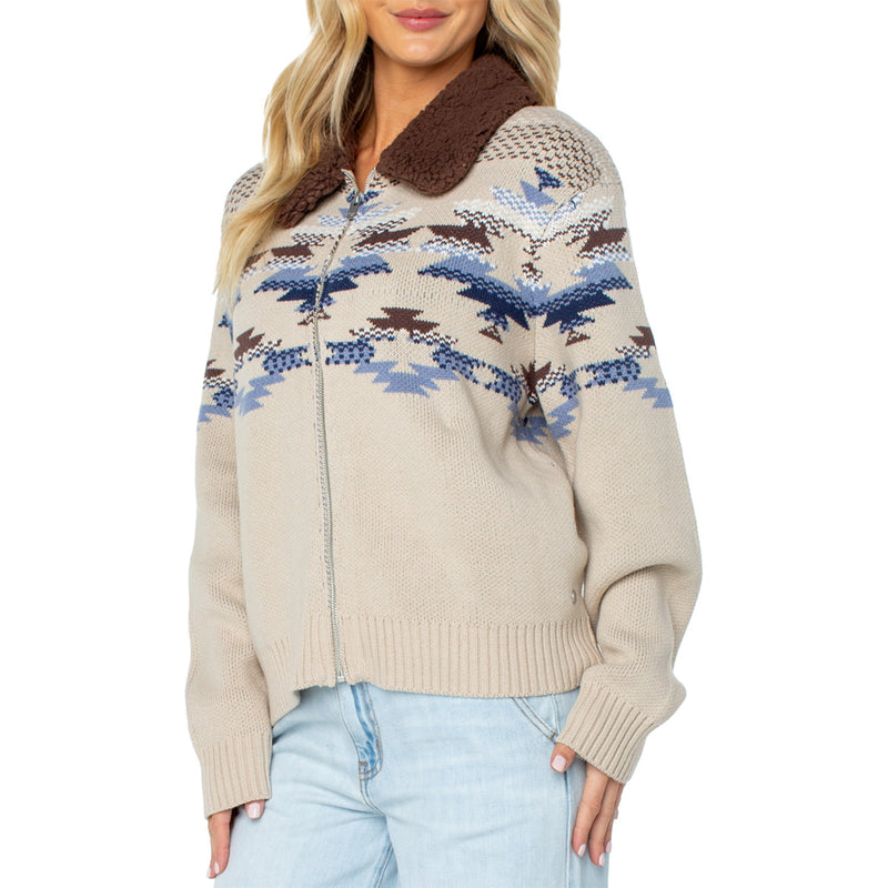 Load image into Gallery viewer, Roxy Women's Wildwood Zip-Up Sweater
