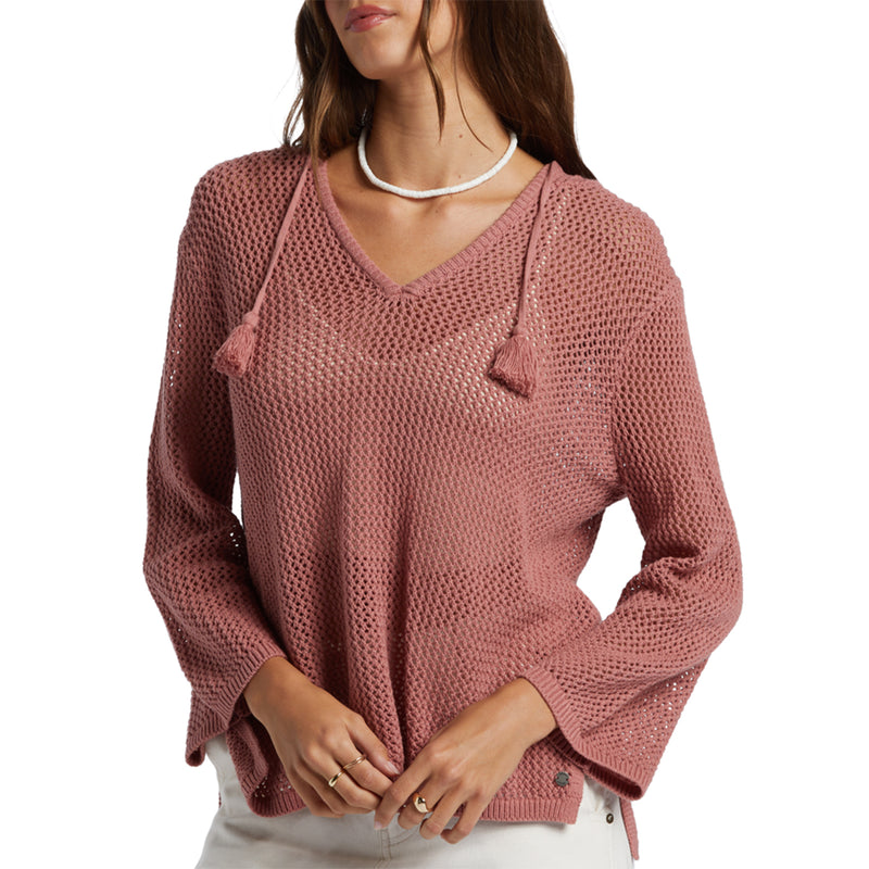 Load image into Gallery viewer, Roxy Women&#39;s After Beach Break Hooded V-Neck Sweater
