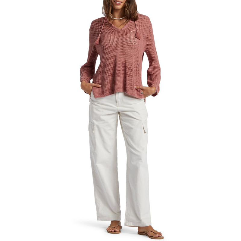 Load image into Gallery viewer, Roxy Women's After Beach Break Hooded V-Neck Sweater
