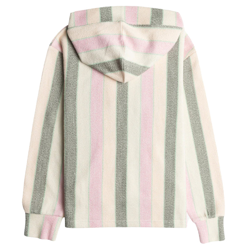 Load image into Gallery viewer, Roxy Youth Feels Like Summer Striped V-Neck Pullover Hoodie
