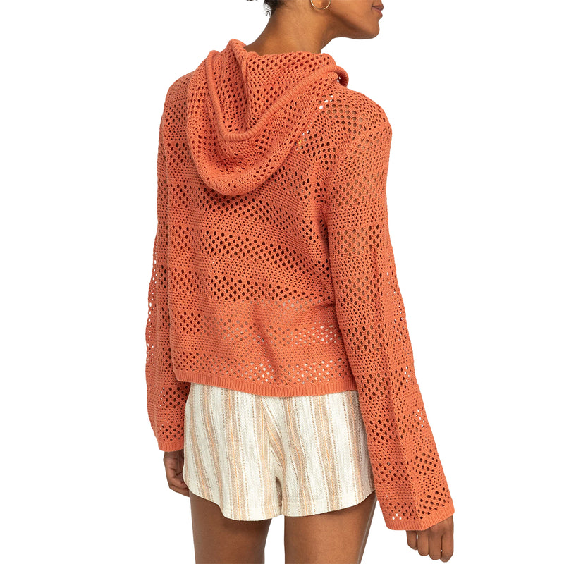 Load image into Gallery viewer, Roxy Women's After Beach Break II Hooded V-Neck Sweater
