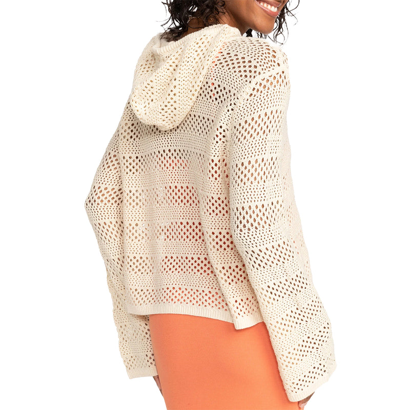 Load image into Gallery viewer, Roxy Women's After Beach Break II Hooded V-Neck Sweater
