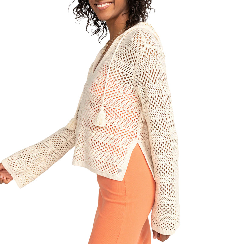 Load image into Gallery viewer, Roxy Women's After Beach Break II Hooded V-Neck Sweater
