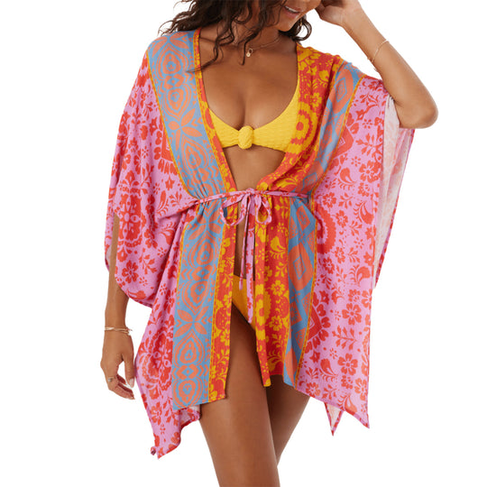 Roxy Women's Wanderer Cover-Up Kimono Top