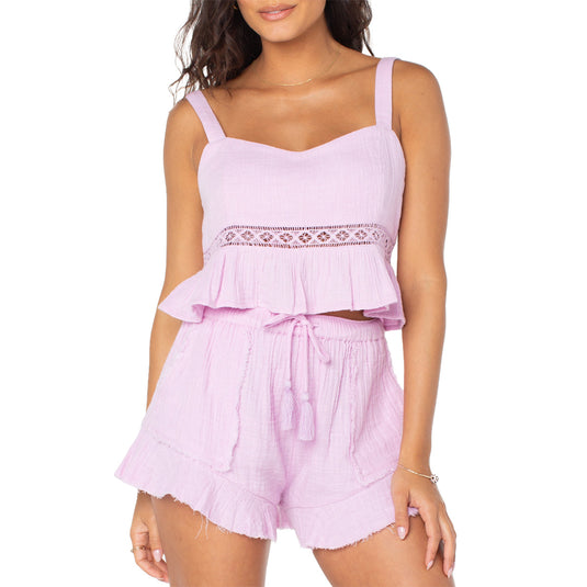 Roxy Women's Island Time Tank Crop Top