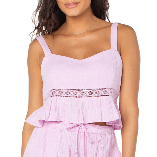 Roxy Women's Island Time Tank Crop Top 1