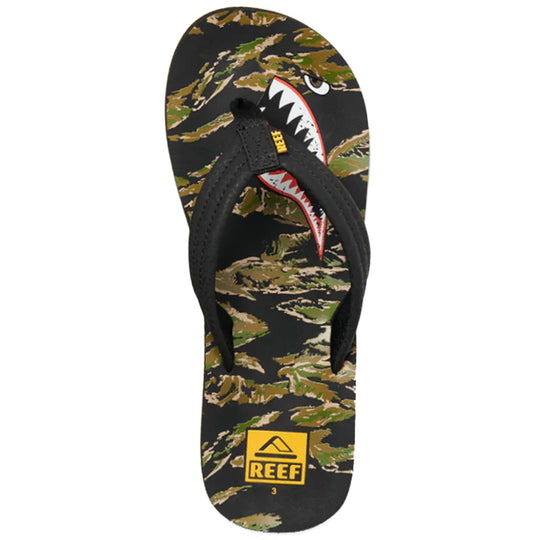REEF Youth Kids Ahi Sandals - Tiger Shark
