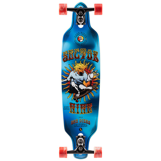 Sector 9 9er Mini Fractal 34" Skateboard Complete