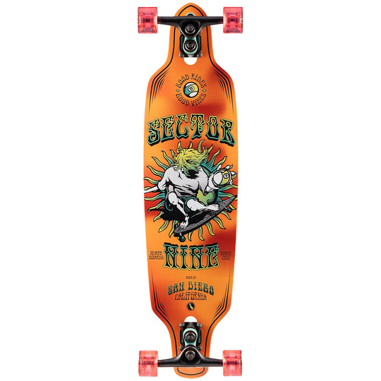 Sector 9 9er Mini Fractal 34" Skateboard Complete