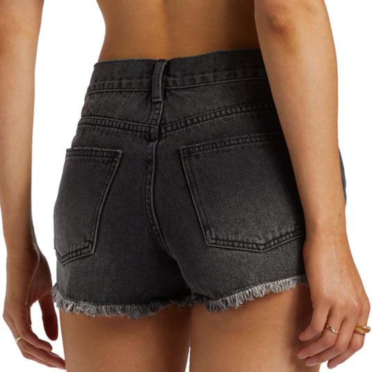 Billabong Women's Drift Away Frayed Denim Shorts