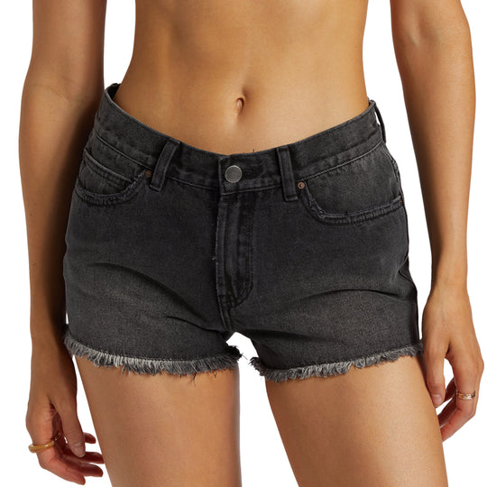 Billabong Women's Drift Away Frayed Denim Shorts