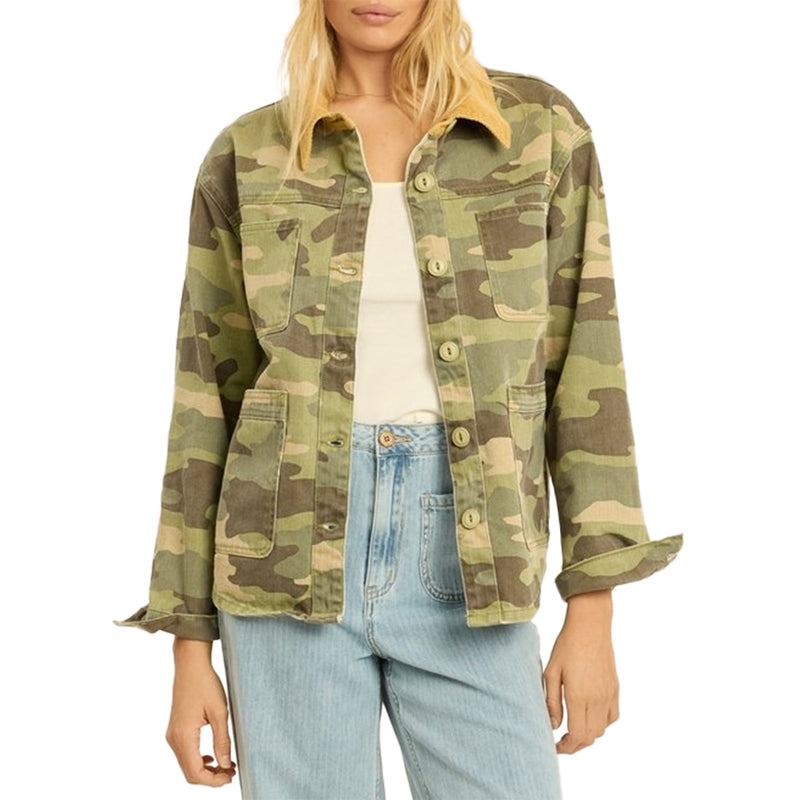 Load image into Gallery viewer, Sisstr Women's Kickin' It Button-Up Denim Jacket
