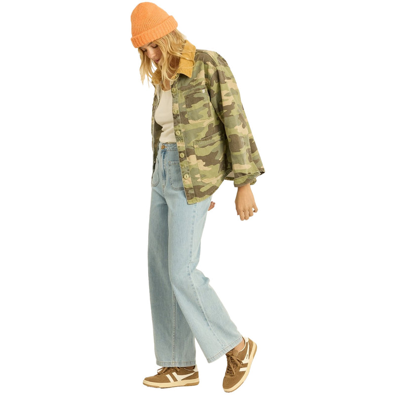 Load image into Gallery viewer, Sisstr Women's Kickin' It Button-Up Denim Jacket
