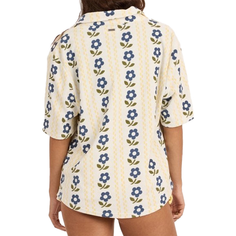 Load image into Gallery viewer, Sisstr Women's Beach Treasures Short Sleeve Button-Up Shirt 2
