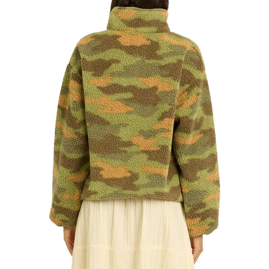 Sisstr Women's Lost At Sea Mock Neck Sharpa Fleece Sweatshirt
