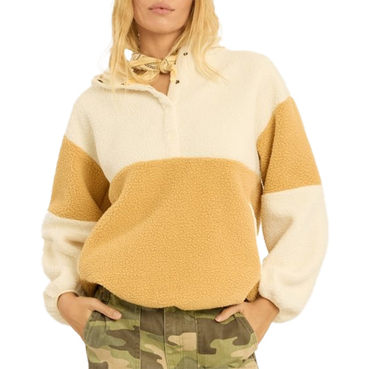 Sisstr Women's Wave Watcher Pullover Sherpa Hoodie