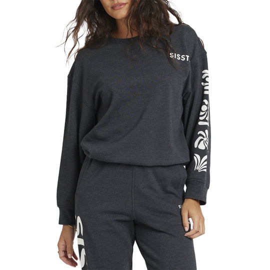Sisstrevolution Women's Happiness Awaits Crew Sweatshirt