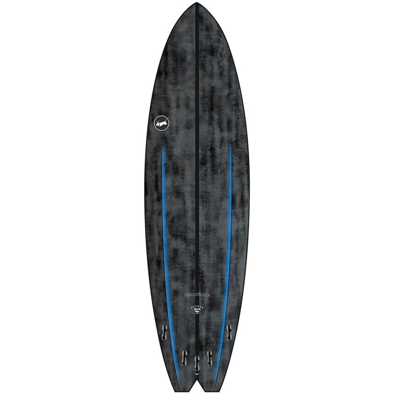 Load image into Gallery viewer, Skindog Hydroplane Thunderbolt Black Surfboard
